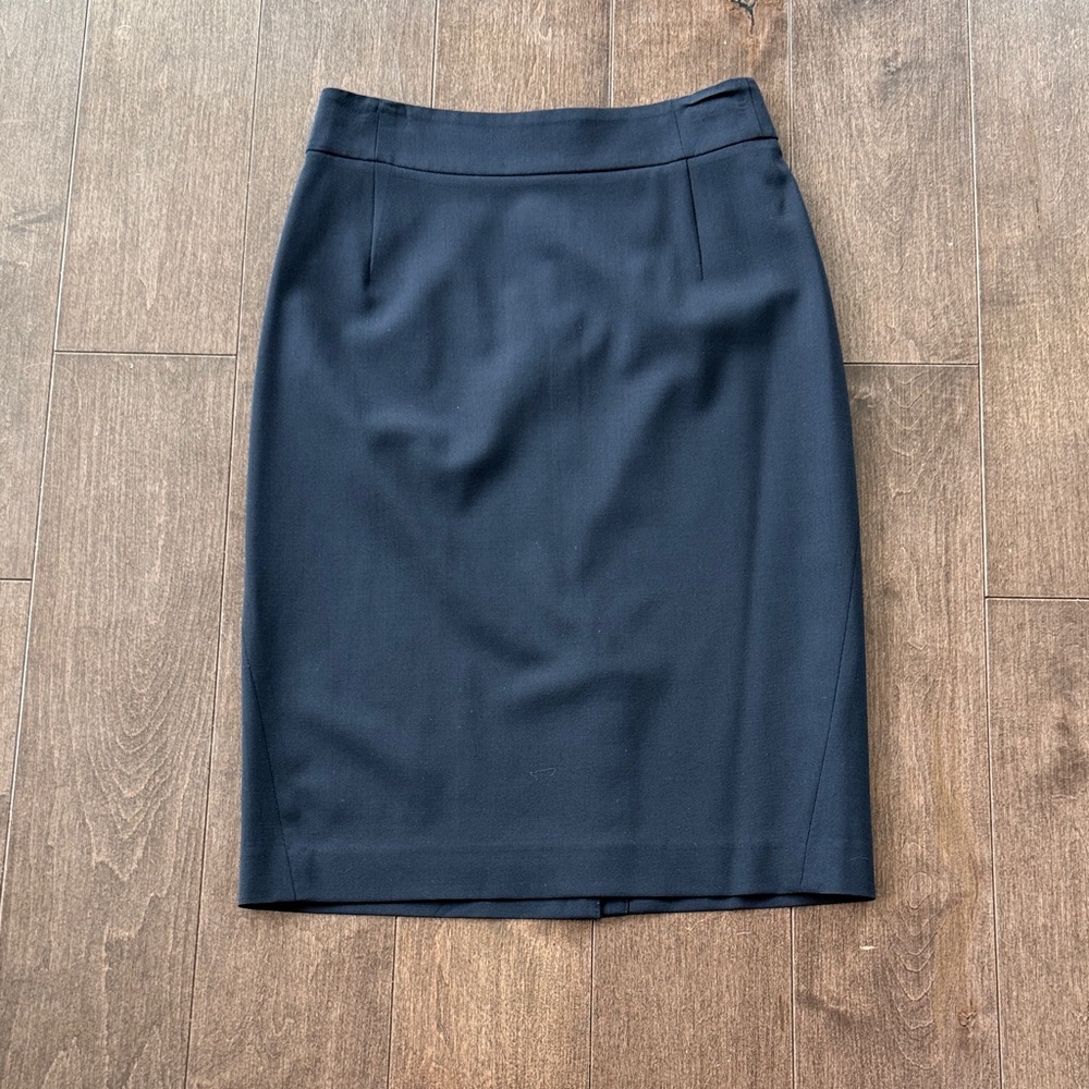 Theory Joanie Navy Blue Pencil Skirt Size 00